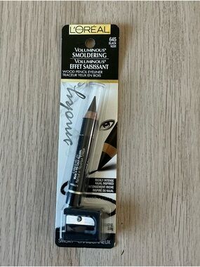 L'Oreal Voluminous Smoldering Wood Pencil Eyeliner - Black